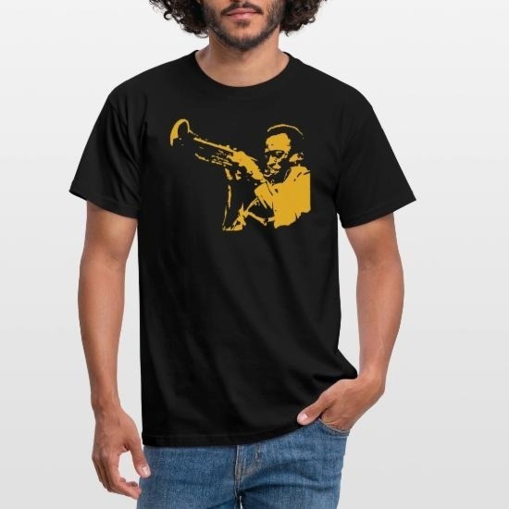 Miles Davis_ Unisex Black T-Shirt